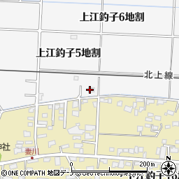 岩手県北上市上江釣子５地割周辺の地図