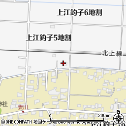 岩手県北上市上江釣子（５地割）周辺の地図