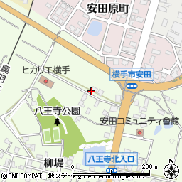 秋田県横手市安田馬場248周辺の地図