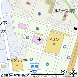 秋田県横手市安田向田周辺の地図