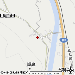 秋田県横手市大沢（嶽鼻）周辺の地図