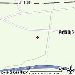 岩手県北上市和賀町岩沢１０地割48周辺の地図