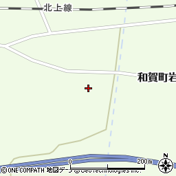 岩手県北上市和賀町岩沢１０地割周辺の地図