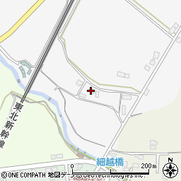 岩手県北上市二子町（蟹沢）周辺の地図