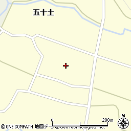秋田県由利本荘市五十土五十土周辺の地図