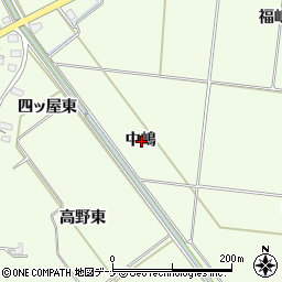 秋田県横手市平鹿町上吉田中嶋周辺の地図