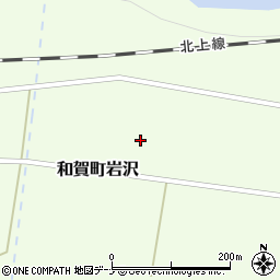 岩手県北上市和賀町岩沢１０地割204周辺の地図