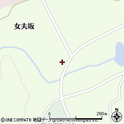 秋田県由利本荘市東由利老方女夫坂周辺の地図