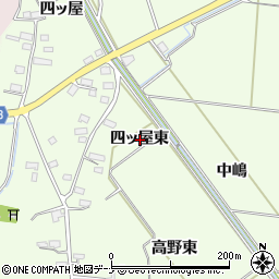 秋田県横手市平鹿町上吉田四ッ屋東周辺の地図