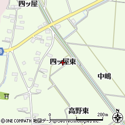 秋田県横手市平鹿町上吉田（四ッ屋東）周辺の地図