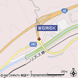 釜石両石ＩＣ周辺の地図