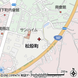 秋田県横手市松原町2-31周辺の地図