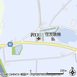 秋田県横手市赤坂沢口周辺の地図