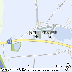 秋田県横手市赤坂（沢口）周辺の地図