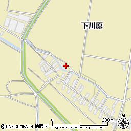 秋田県横手市雄物川町沼館下川原112周辺の地図