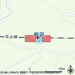 岩沢駅周辺の地図