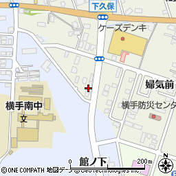菱明三菱電機機器販売株式会社　横手営業所周辺の地図