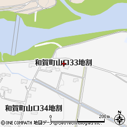 岩手県北上市和賀町山口３３地割周辺の地図