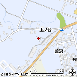 秋田県横手市赤坂上ノ台周辺の地図