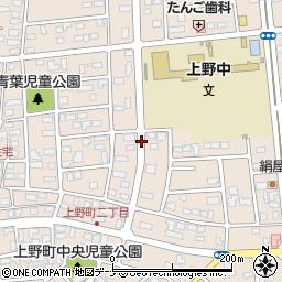 岩手県北上市上野町周辺の地図