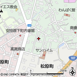 秋田県横手市横山町6-31周辺の地図