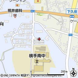 秋田県横手市赤坂郷士館周辺の地図