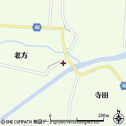 秋田県由利本荘市東由利老方橋脇周辺の地図