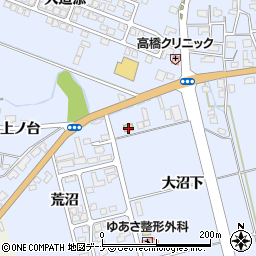 ファミリーマート横手赤坂店周辺の地図