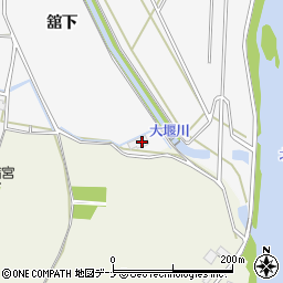 岩手県北上市二子町舘下周辺の地図