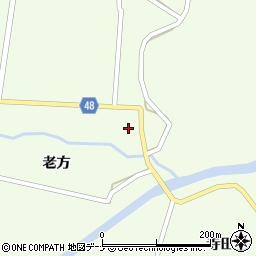 秋田県由利本荘市東由利老方老方86周辺の地図