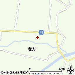 秋田県由利本荘市東由利老方老方61周辺の地図