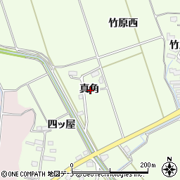 秋田県横手市平鹿町上吉田真角周辺の地図