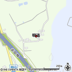 秋田県横手市平鹿町上吉田明通周辺の地図