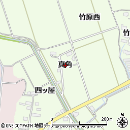 秋田県横手市平鹿町上吉田（真角）周辺の地図