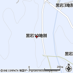 岩手県北上市黒岩１０地割周辺の地図