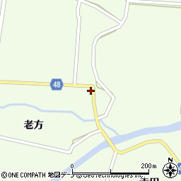 秋田県由利本荘市東由利老方老方87周辺の地図