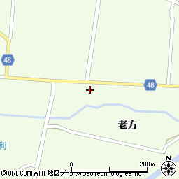 秋田県由利本荘市東由利老方老方49周辺の地図