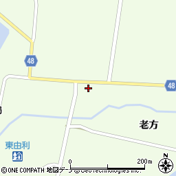 秋田県由利本荘市東由利老方老方40周辺の地図