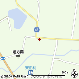 秋田県由利本荘市東由利老方老方12周辺の地図