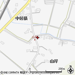 岩手県北上市二子町山岸24周辺の地図