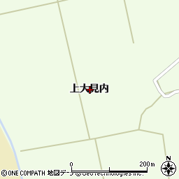 秋田県横手市雄物川町薄井上大見内周辺の地図