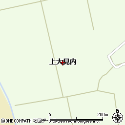 秋田県横手市雄物川町薄井（上大見内）周辺の地図