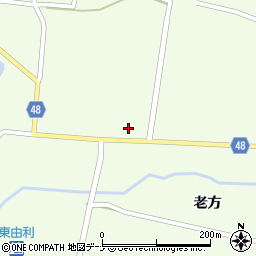 秋田県由利本荘市東由利老方老方39周辺の地図