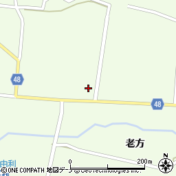 秋田県由利本荘市東由利老方老方47周辺の地図
