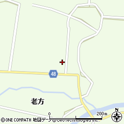 秋田県由利本荘市東由利老方老方68周辺の地図