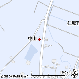 秋田県横手市赤坂中山19-15周辺の地図