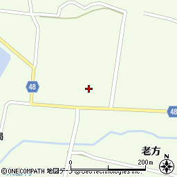 秋田県由利本荘市東由利老方老方37周辺の地図