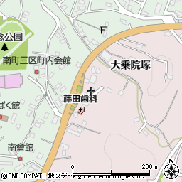秋田県横手市前郷大乗院塚50周辺の地図