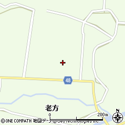 秋田県由利本荘市東由利老方老方48-1周辺の地図