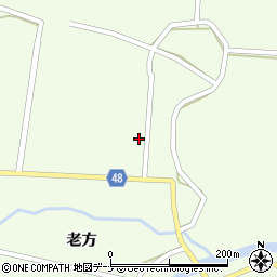 秋田県由利本荘市東由利老方老方69周辺の地図